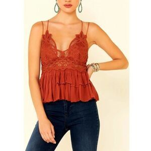 FREE People Adella Cami {TankTop} in Winding Roads: Size XSMALL: 0-2. NEW/NWT.